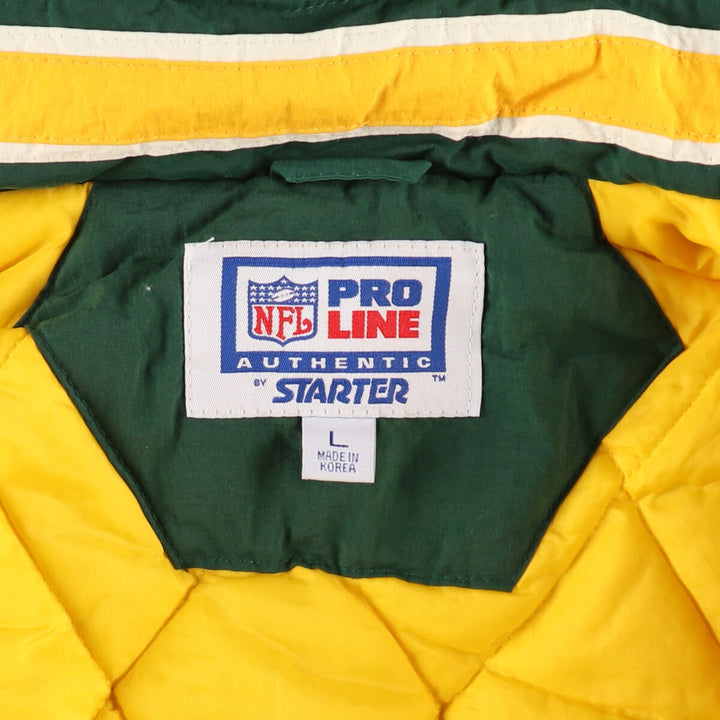 90'S Starter NFL Green Bay Packers padded jacket puffer jacket men's size L /evb006357