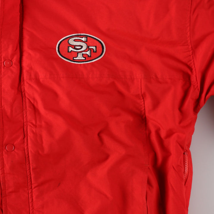 90'S Starter NFL San Francisco 49ers padded hoodie puffer jacket men's XL equivalent /evb006358