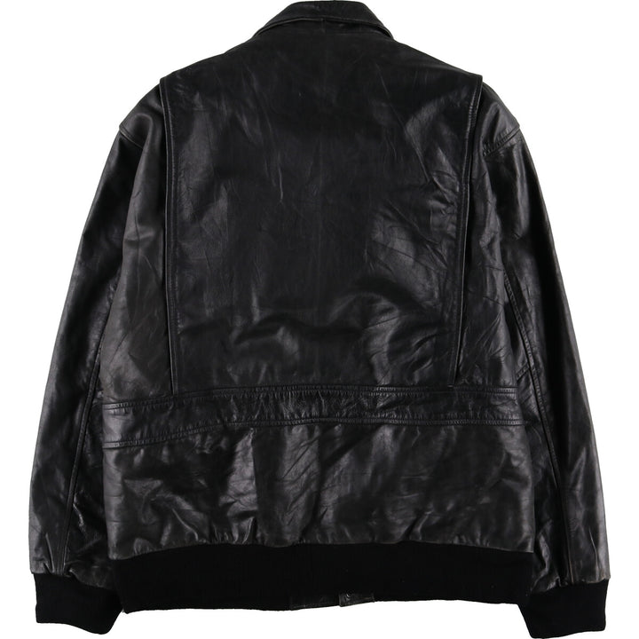 A-2 type leather flight jacket, men's equivalent to XXL /evb006393