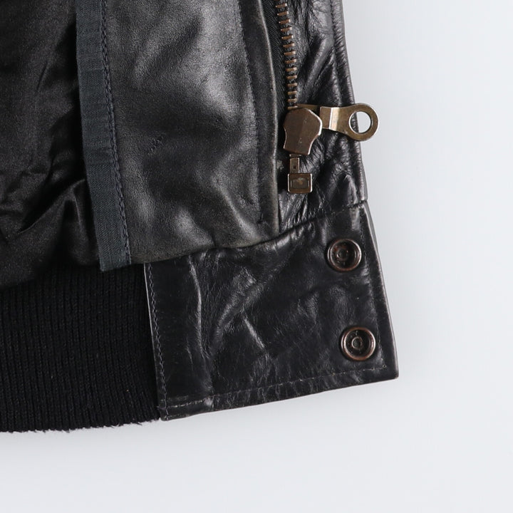 A-2 type leather flight jacket, men's equivalent to XXL /evb006393