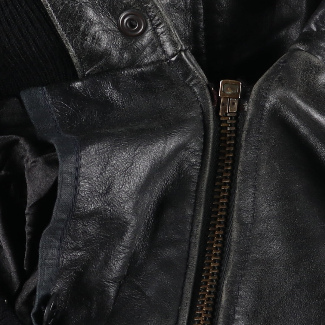 A-2 type leather flight jacket, men's equivalent to XXL /evb006393