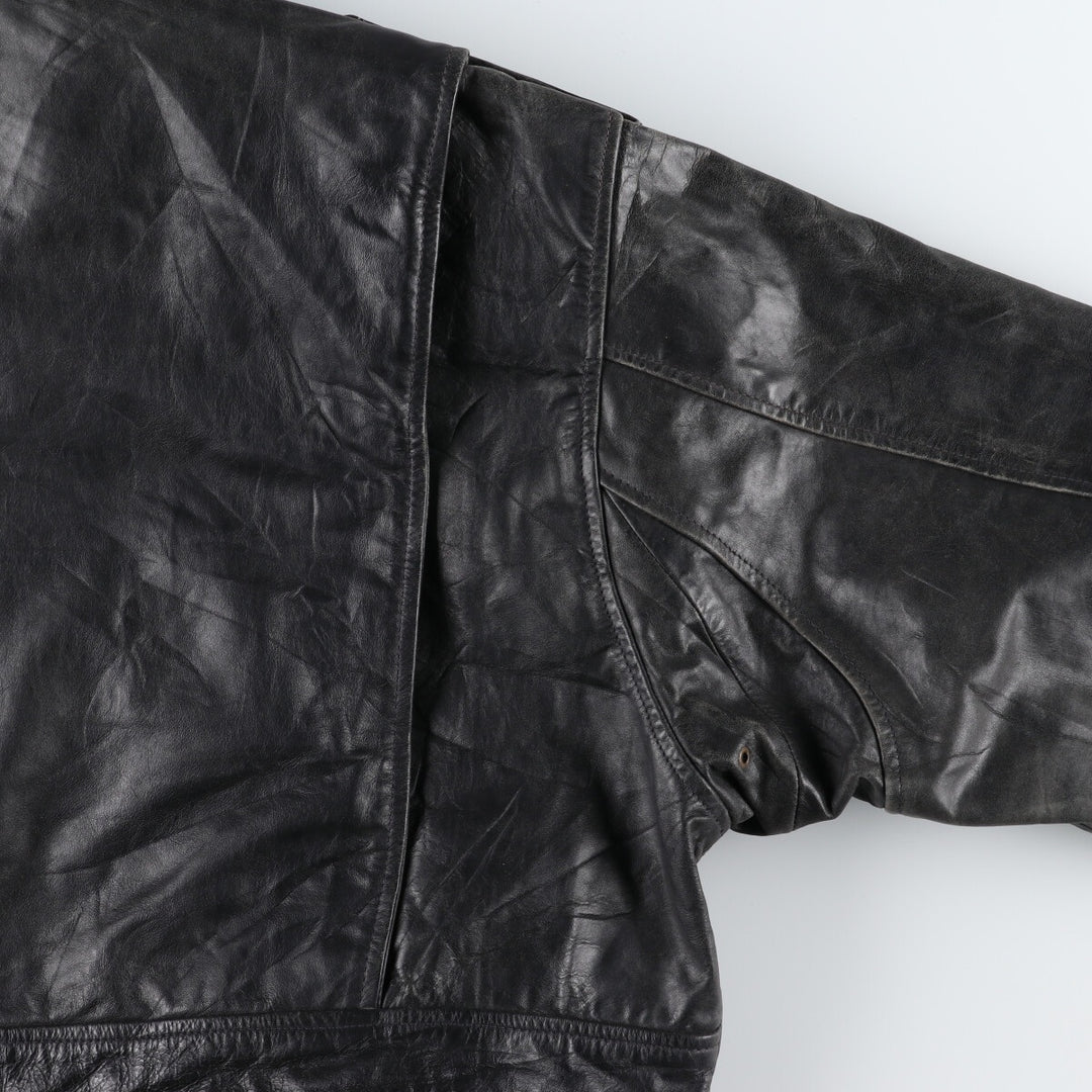 A-2 type leather flight jacket, men's equivalent to XXL /evb006393