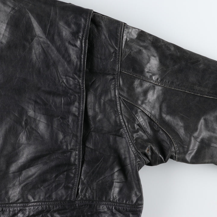 A-2 type leather flight jacket, men's equivalent to XXL /evb006393