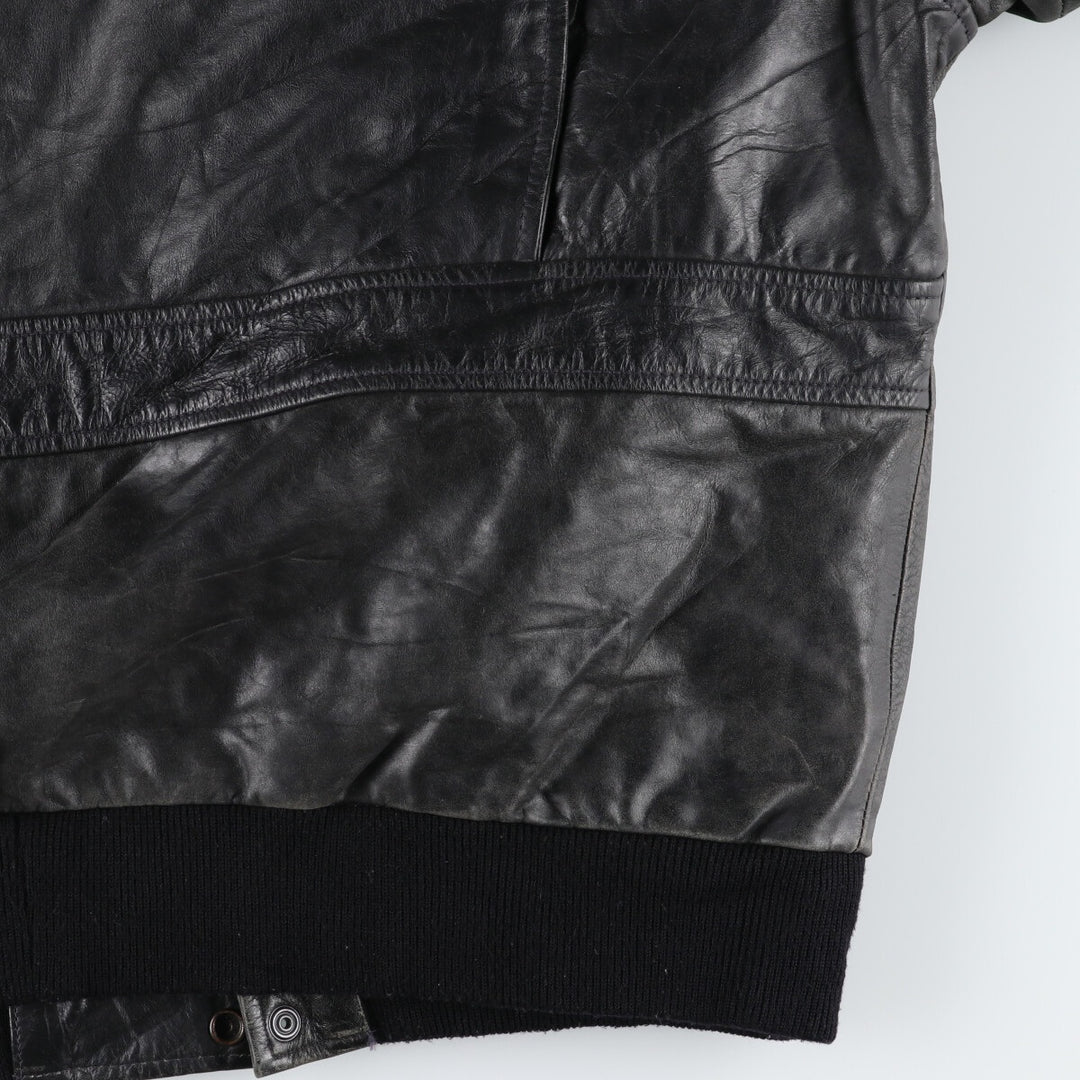 A-2 type leather flight jacket, men's equivalent to XXL /evb006393