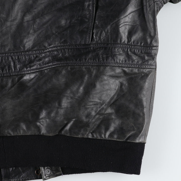 A-2 type leather flight jacket, men's equivalent to XXL /evb006393