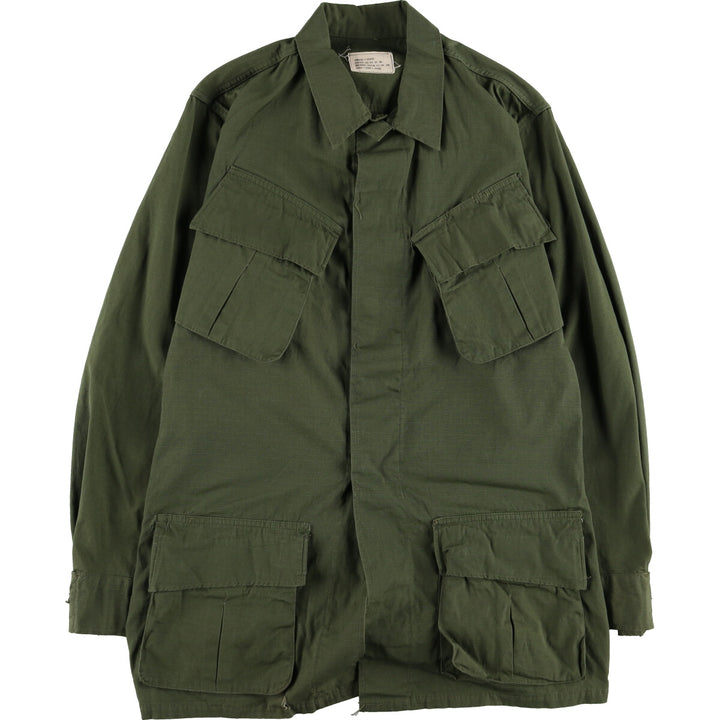 60s-70'S US Military Jungle Fatigue 5th Military Combat Jacket Made in USA SMALL-LONG Men's S equivalent /evb006441