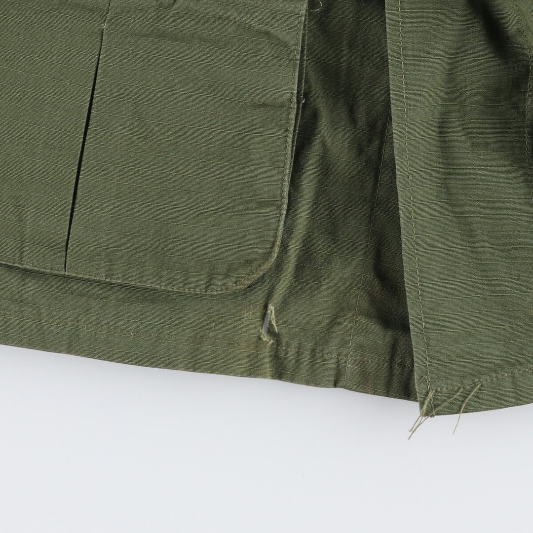 60s-70'S US Military Jungle Fatigue 5th Military Combat Jacket Made in USA SMALL-LONG Men's S equivalent /evb006441
