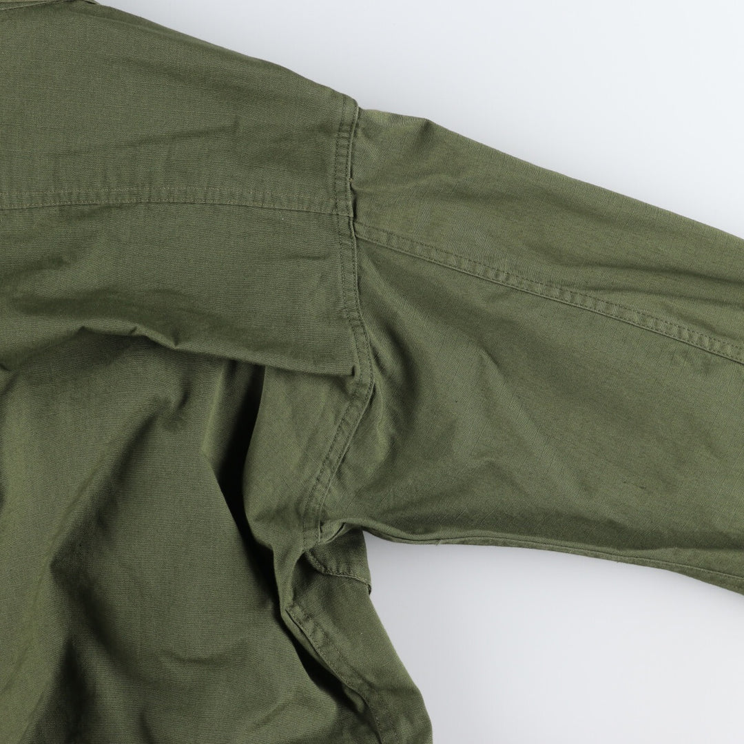 60s-70'S US Military Jungle Fatigue 5th Military Combat Jacket Made in USA SMALL-LONG Men's S equivalent /evb006441