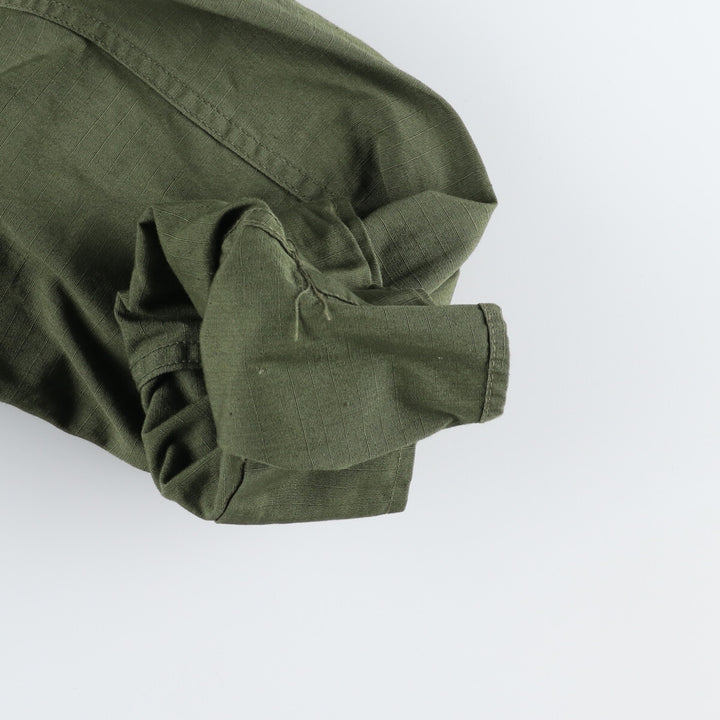 60s-70'S US Military Jungle Fatigue 5th Military Combat Jacket Made in USA SMALL-LONG Men's S equivalent /evb006441