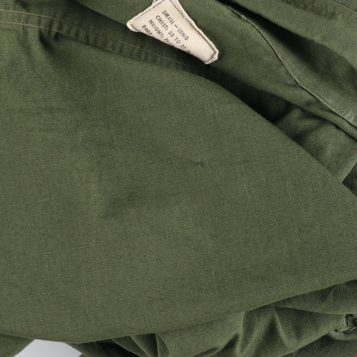 60s-70'S US Military Jungle Fatigue 5th Military Combat Jacket Made in USA SMALL-LONG Men's S equivalent /evb006441