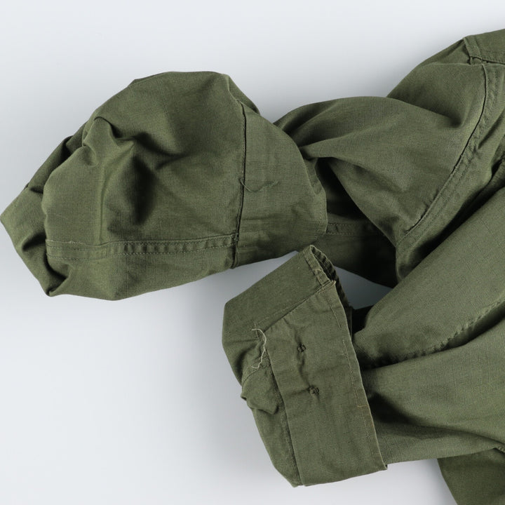 60s-70'S US Military Jungle Fatigue 5th Military Combat Jacket Made in USA SMALL-LONG Men's S equivalent /evb006441