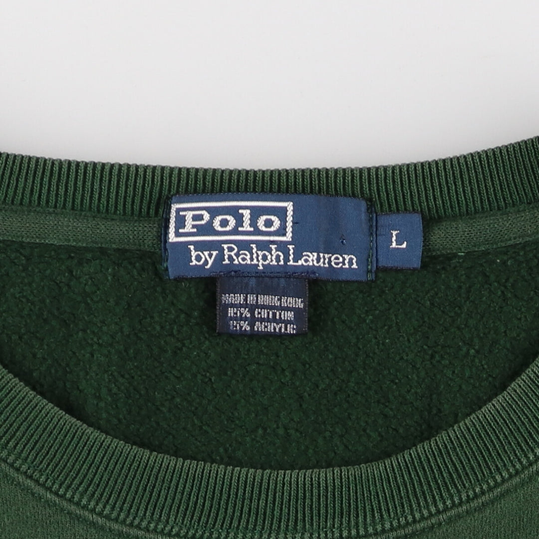 90'S Ralph Lauren POLO by Ralph Lauren dog print sweatshirt, men's size L, vintage /evb006452