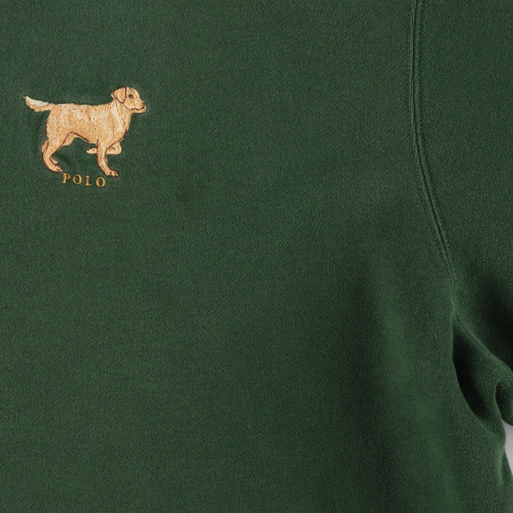 90'S Ralph Lauren POLO by Ralph Lauren dog print sweatshirt, men's size L, vintage /evb006452