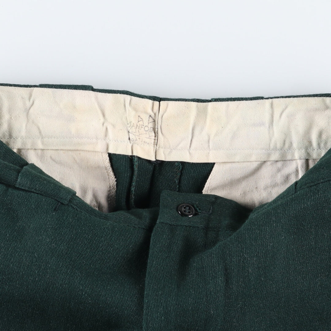 60's BOAT SAIL DRILL SANFORIZED Slacks Pants Men's W30 Vintage /evb006457