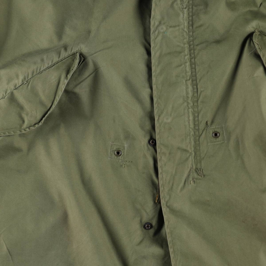 Genuine US military item, 1970'S USARMY M-65 field coat, mod coat, made in USA, LARGE REGULAR, men's L equivalent, vintage cotton Khaki type sage green Vintage Second Hand
