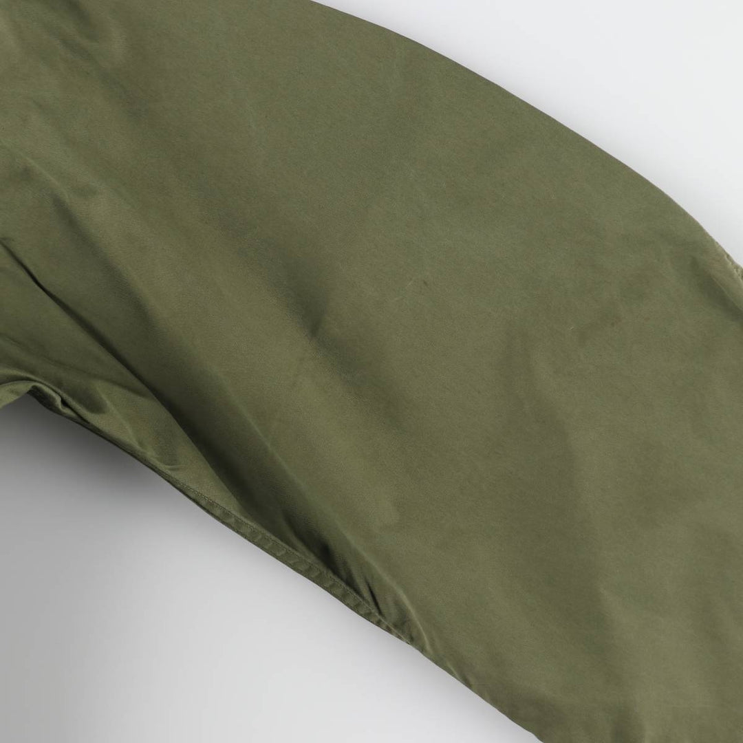 Genuine US military item, 1970'S USARMY M-65 field coat, mod coat, made in USA, LARGE REGULAR, men's L equivalent, vintage cotton Khaki type sage green Vintage Second Hand