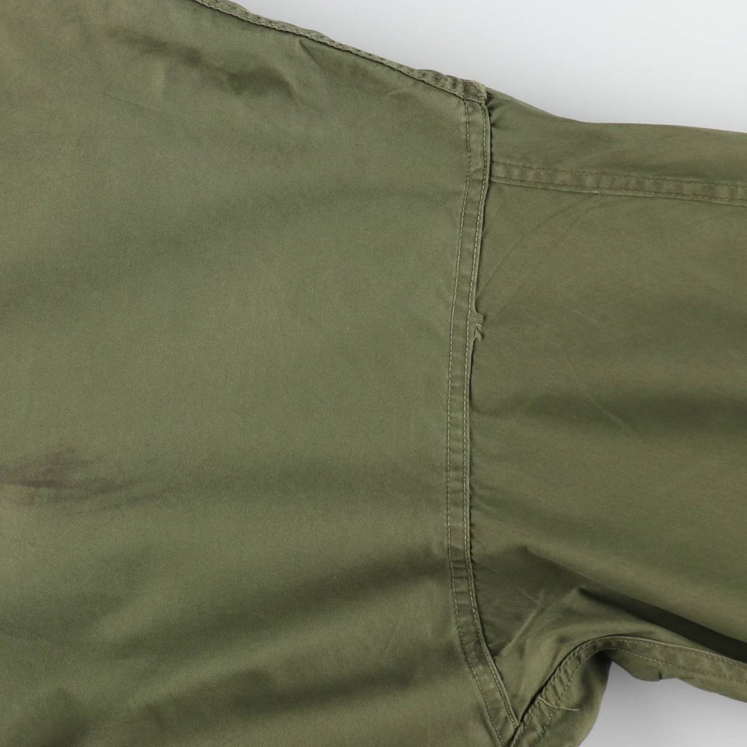 Genuine US military item, 1970'S USARMY M-65 field coat, mod coat, made in USA, LARGE REGULAR, men's L equivalent, vintage cotton Khaki type sage green Vintage Second Hand