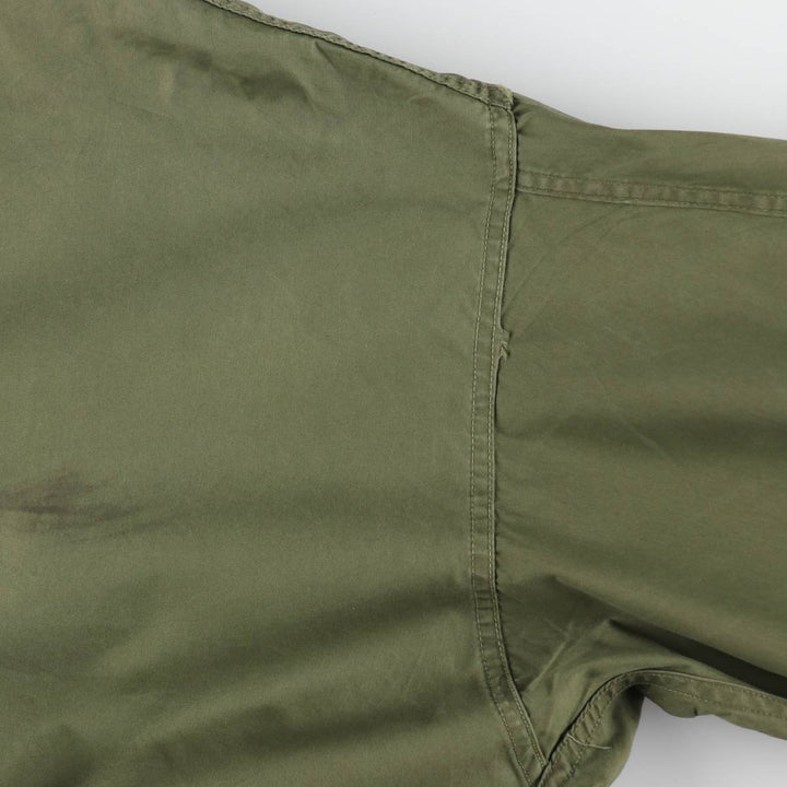 Genuine US military item, 1970'S USARMY M-65 field coat, mod coat, made in USA, LARGE REGULAR, men's L equivalent, vintage cotton Khaki type sage green Vintage Second Hand