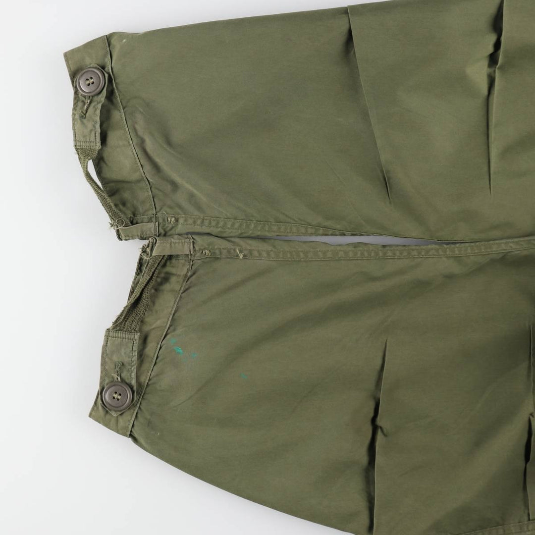 Genuine US military item, 1970'S USARMY M-65 field coat, mod coat, made in USA, LARGE REGULAR, men's L equivalent, vintage cotton Khaki type sage green Vintage Second Hand