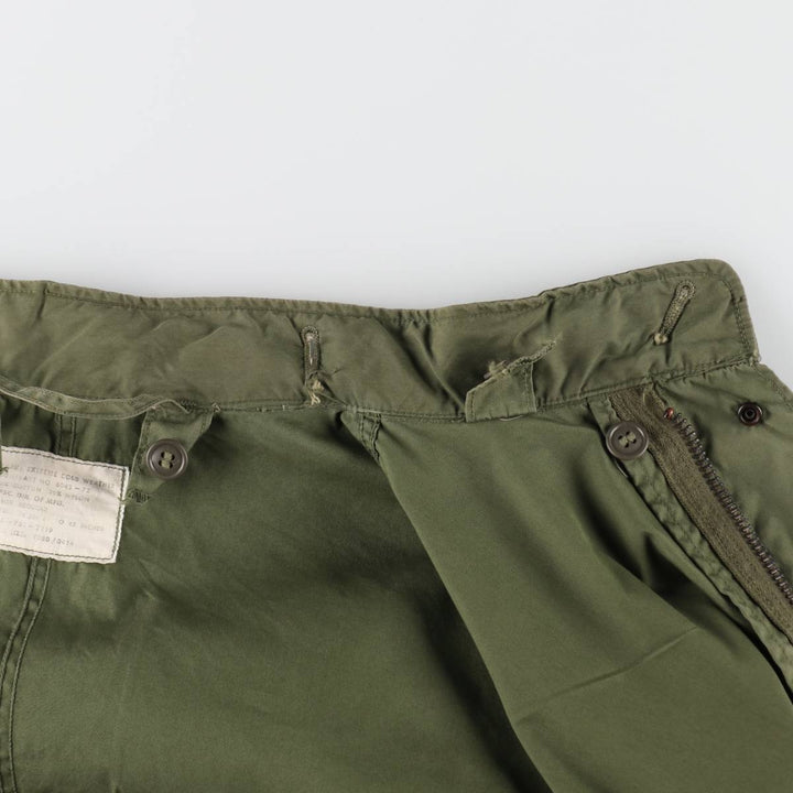 Genuine US military item, 1970'S USARMY M-65 field coat, mod coat, made in USA, LARGE REGULAR, men's L equivalent, vintage cotton Khaki type sage green Vintage Second Hand