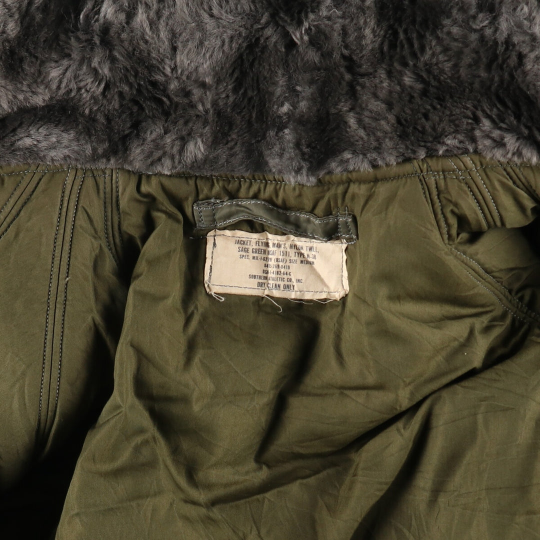 Genuine US military item, 1960'S N3-B military flight jacket, made in USA, MEDIUM, equivalent to men's M, vintage /evb006503