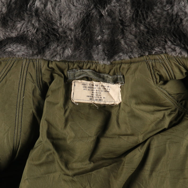 Genuine US military item, 1960'S N3-B military flight jacket, made in USA, MEDIUM, equivalent to men's M, vintage /evb006503
