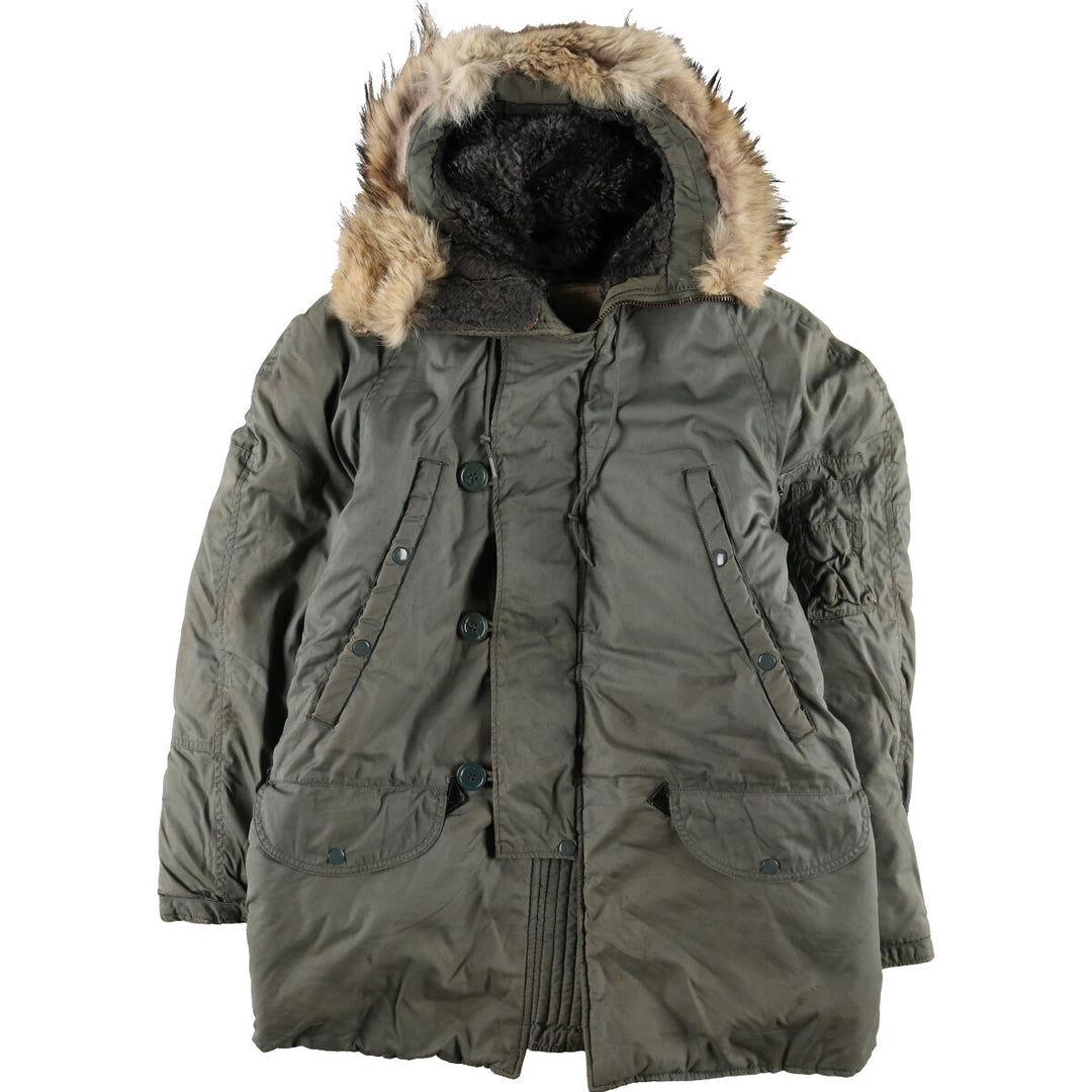 70'S US military genuine N-3B military flight jacket made in USA SMALL men's S equivalent vintage /evb006509