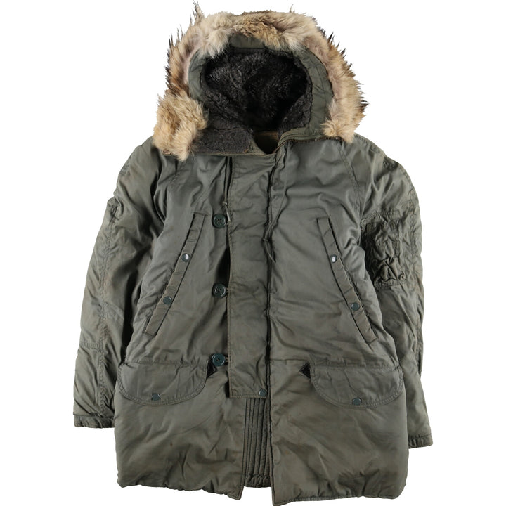 70'S US military genuine N-3B military flight jacket made in USA SMALL men's S equivalent vintage /evb006509