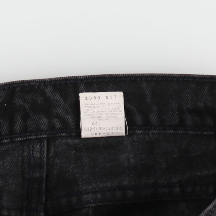 90'S Levi's 550 Relaxed Fit Tapered Leg Black Denim Tapered Denim Pants Made in USA Men's W35 /evb006527