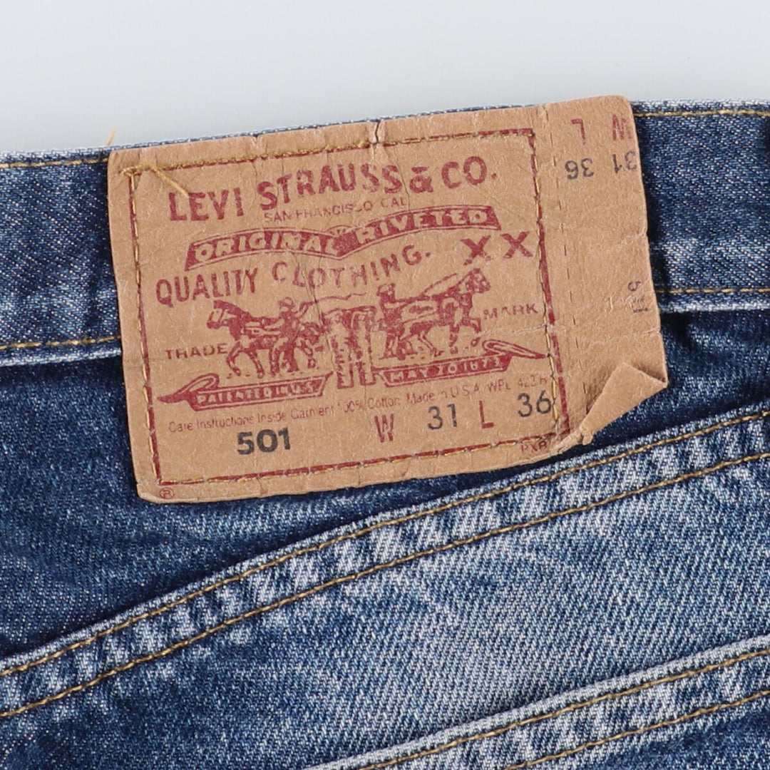 90'S Levi's 501-0191 Straight Denim Pants Made in USA Men's W31 Vintage /evb006630