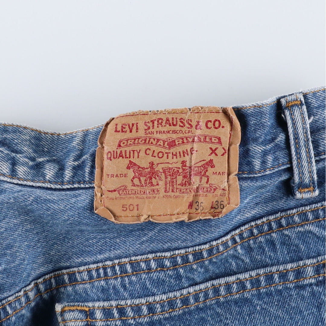 90'S Levi's 501-0115 Straight Denim Pants Made in USA Men's W36 Vintage /evb006652