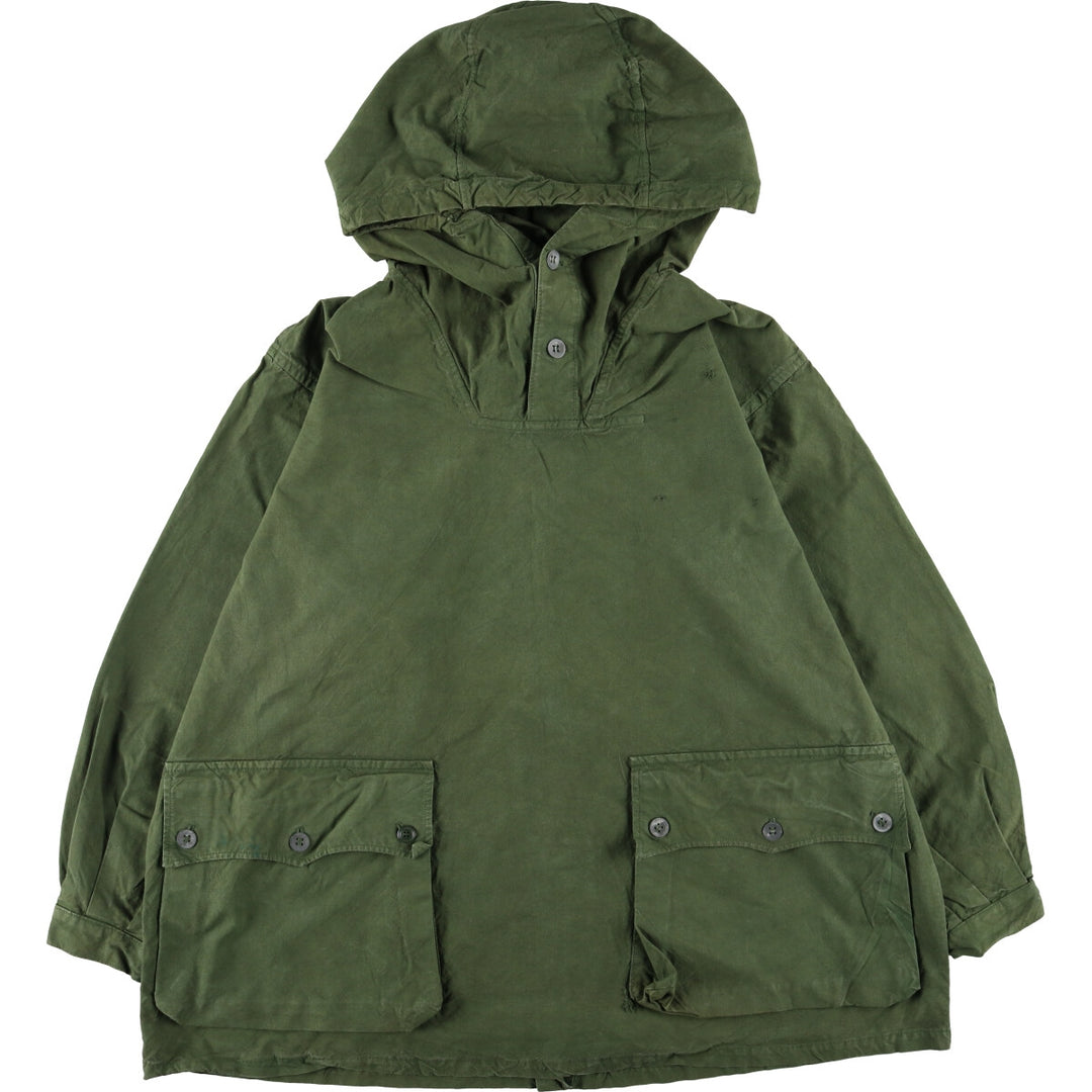 1940'S Swedish Army M-39 Military Snow Parka, Men's Size XL, Vintage unclear Khaki type sage green Vintage Second Hand