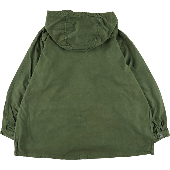 1940'S Swedish Army M-39 Military Snow Parka, Men's Size XL, Vintage unclear Khaki type sage green Vintage Second Hand