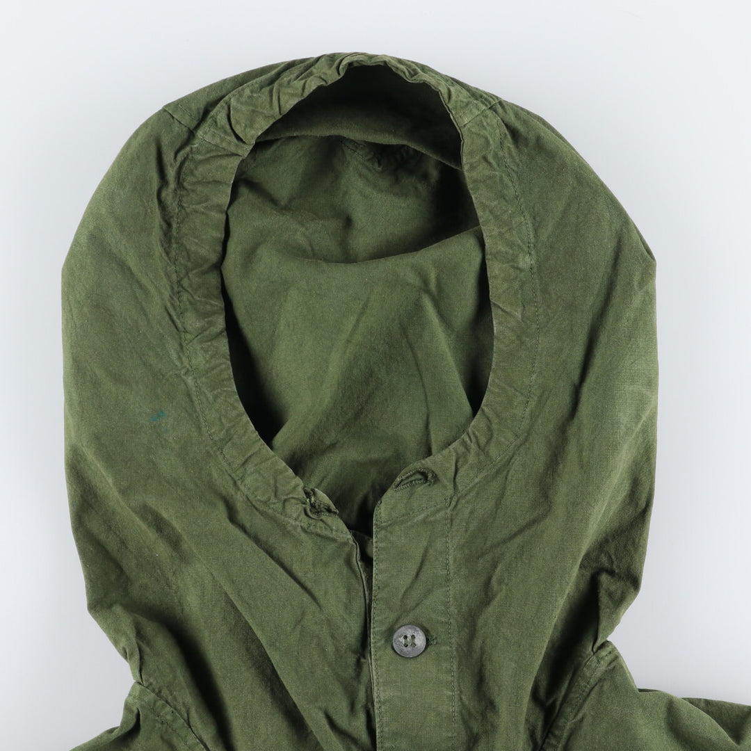 1940'S Swedish Army M-39 Military Snow Parka, Men's Size XL, Vintage unclear Khaki type sage green Vintage Second Hand