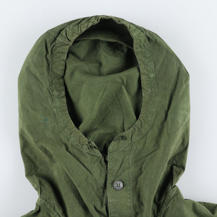 1940'S Swedish Army M-39 Military Snow Parka, Men's Size XL, Vintage unclear Khaki type sage green Vintage Second Hand