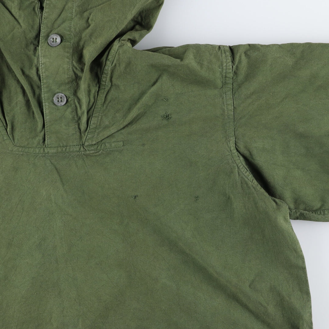 1940'S Swedish Army M-39 Military Snow Parka, Men's Size XL, Vintage unclear Khaki type sage green Vintage Second Hand