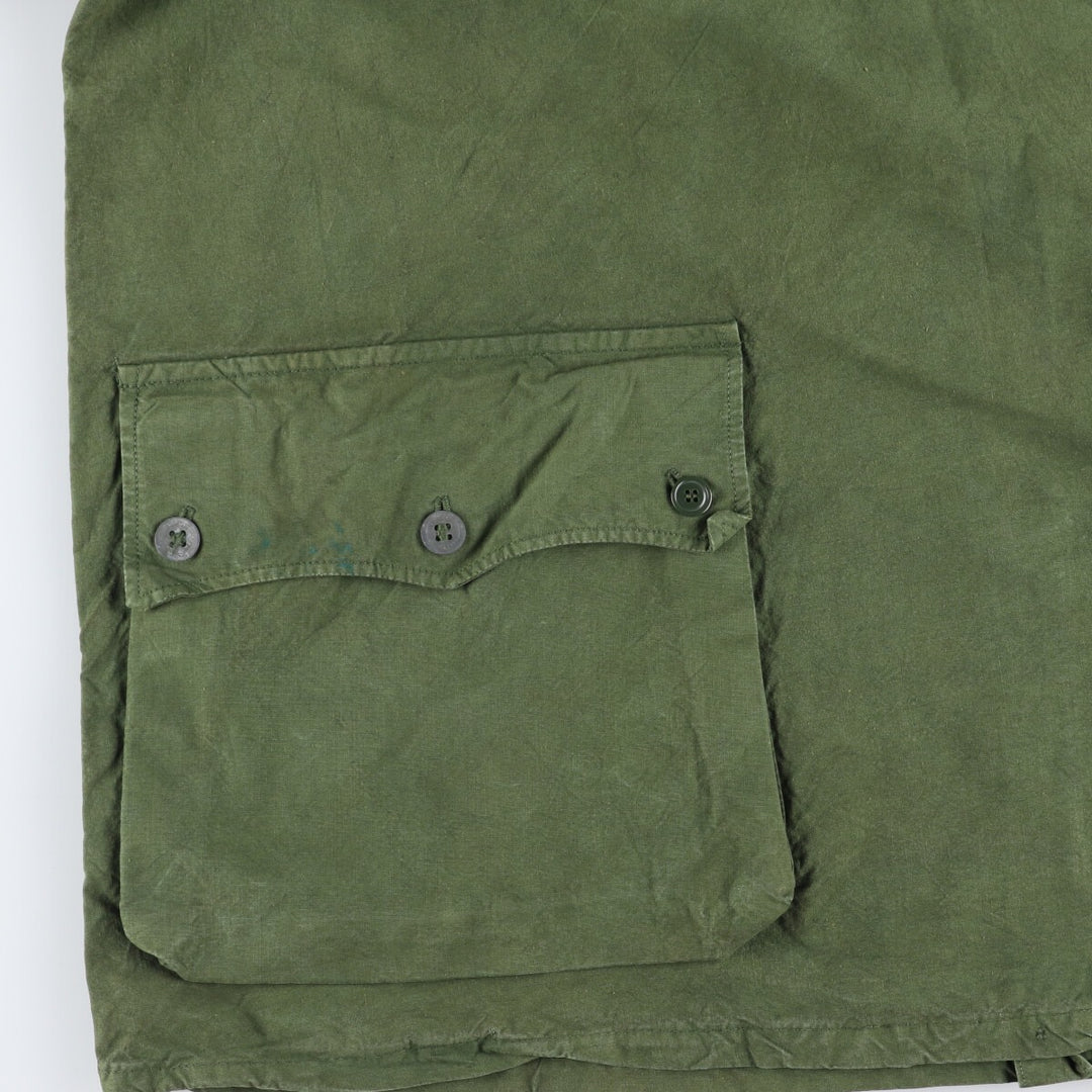 1940'S Swedish Army M-39 Military Snow Parka, Men's Size XL, Vintage unclear Khaki type sage green Vintage Second Hand