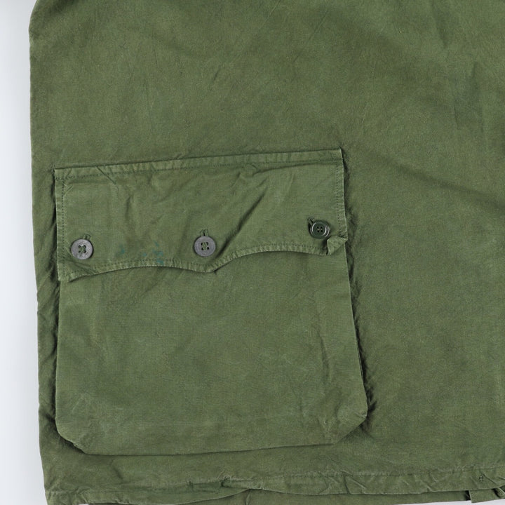 1940'S Swedish Army M-39 Military Snow Parka, Men's Size XL, Vintage unclear Khaki type sage green Vintage Second Hand