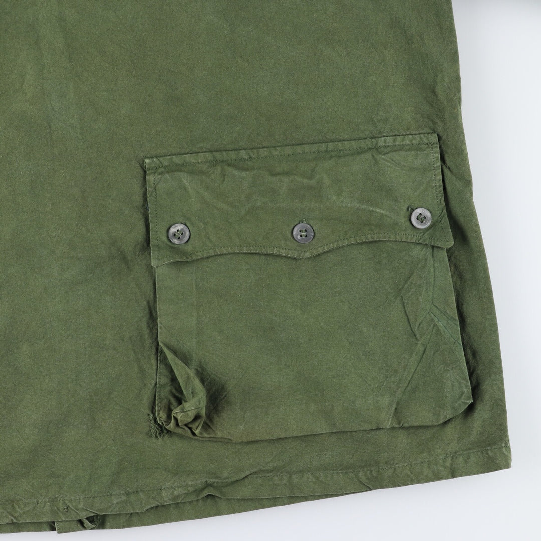 1940'S Swedish Army M-39 Military Snow Parka, Men's Size XL, Vintage unclear Khaki type sage green Vintage Second Hand