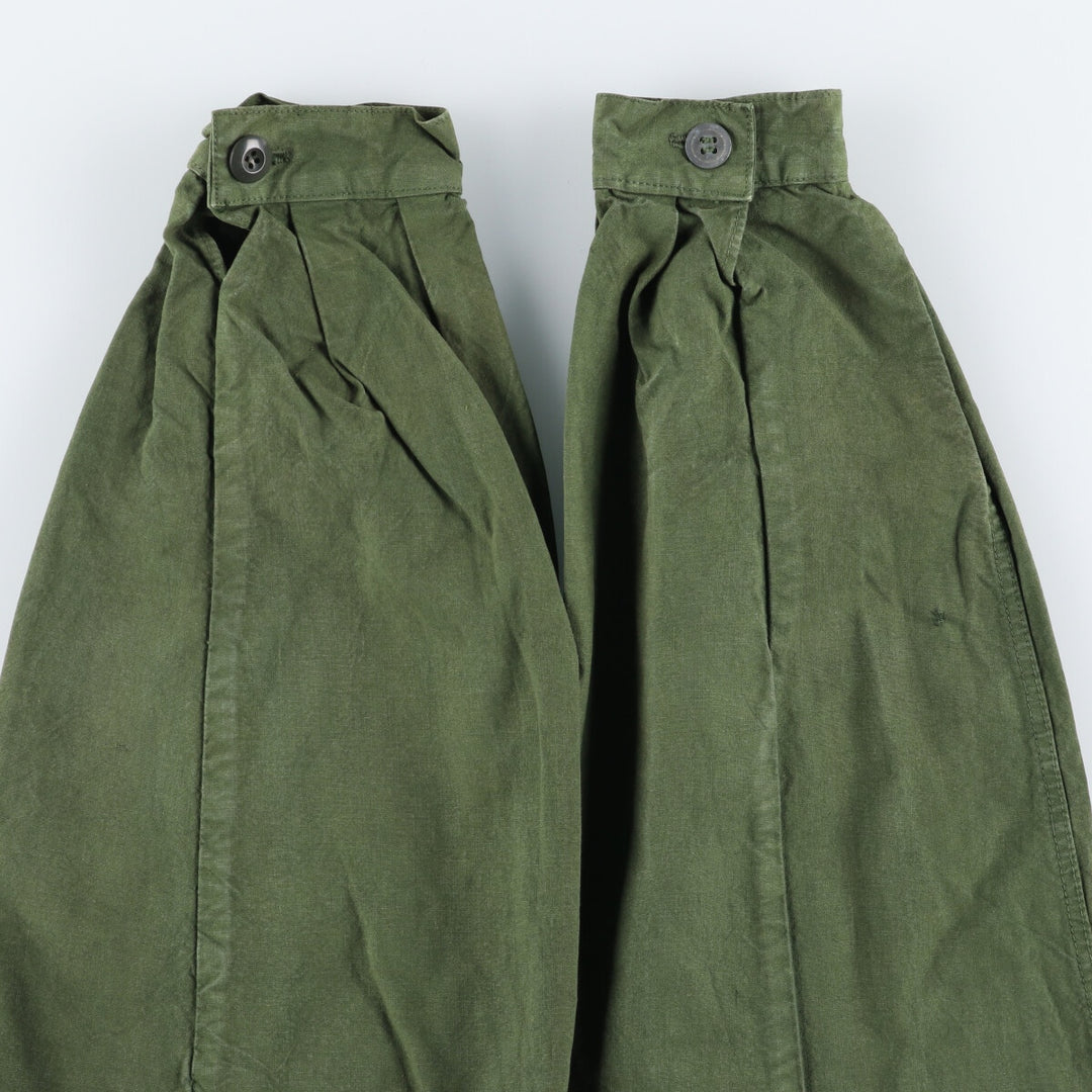 1940'S Swedish Army M-39 Military Snow Parka, Men's Size XL, Vintage unclear Khaki type sage green Vintage Second Hand