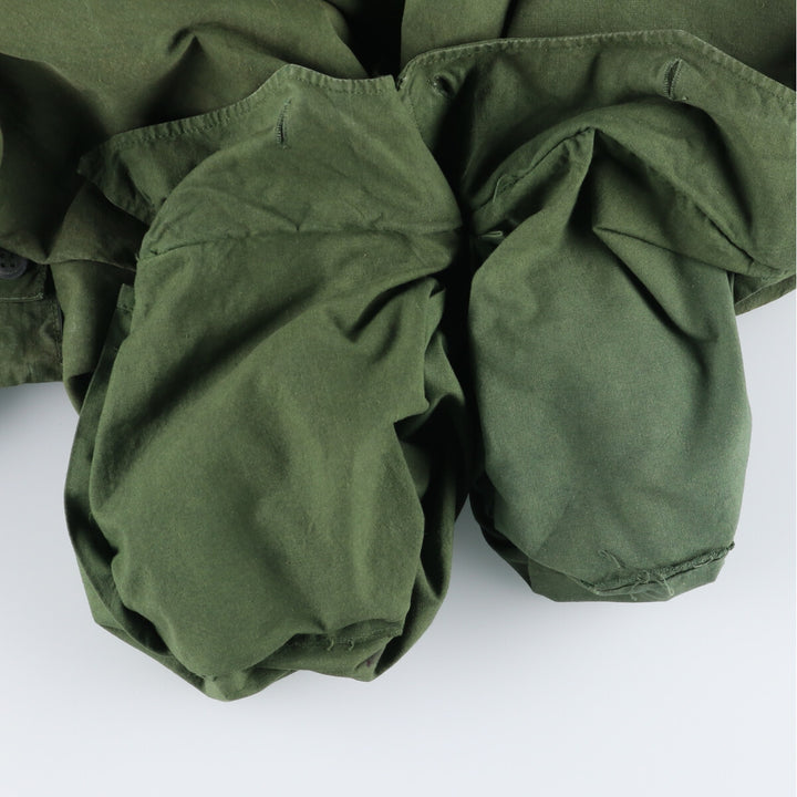 1940'S Swedish Army M-39 Military Snow Parka, Men's Size XL, Vintage unclear Khaki type sage green Vintage Second Hand