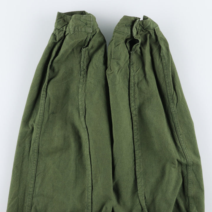 1940'S Swedish Army M-39 Military Snow Parka, Men's Size XL, Vintage unclear Khaki type sage green Vintage Second Hand