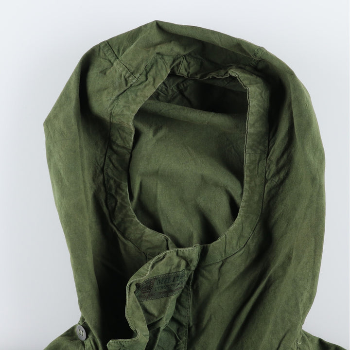 1940'S Swedish Army M-39 Military Snow Parka, Men's Size XL, Vintage unclear Khaki type sage green Vintage Second Hand