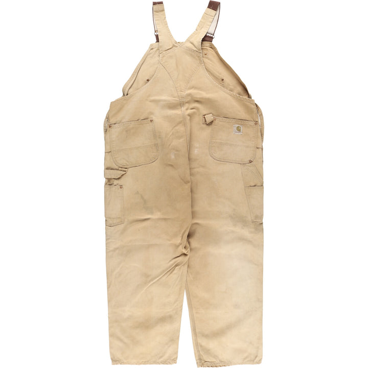 70'S Carhartt Double Knee Duck Overalls Men's W48 Vintage /evb006755