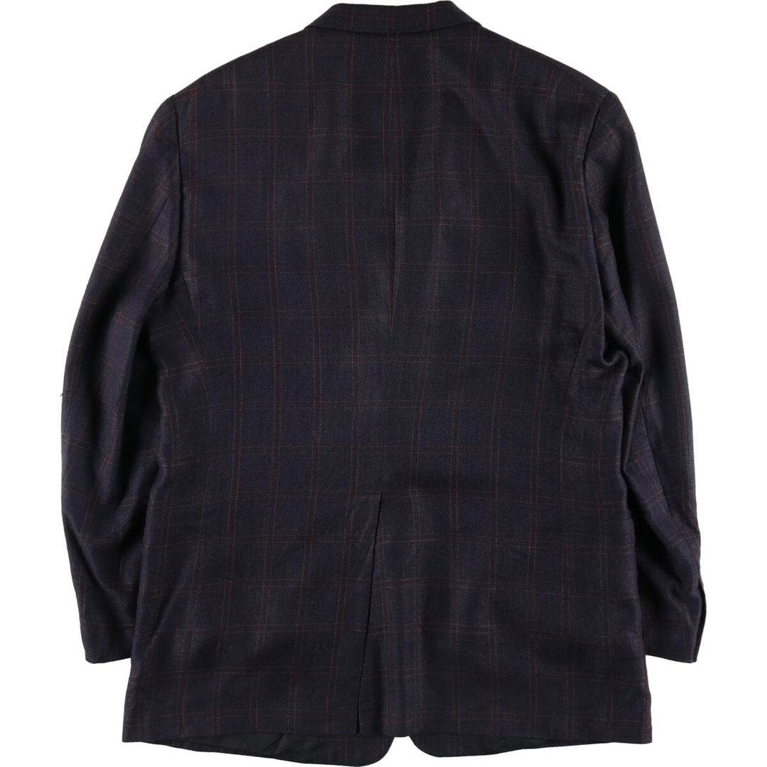 Burberry's Check Pattern Tailored Jacket Men's Size L /evb006765