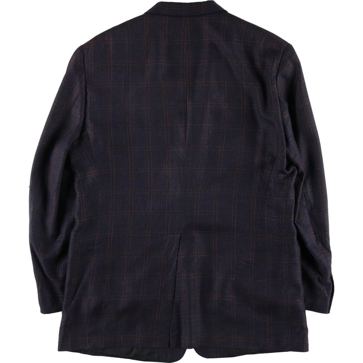 Burberry's Check Pattern Tailored Jacket Men's Size L /evb006765