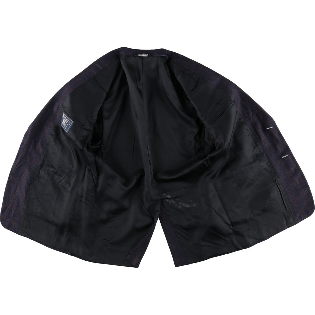 Burberry's Check Pattern Tailored Jacket Men's Size L /evb006765