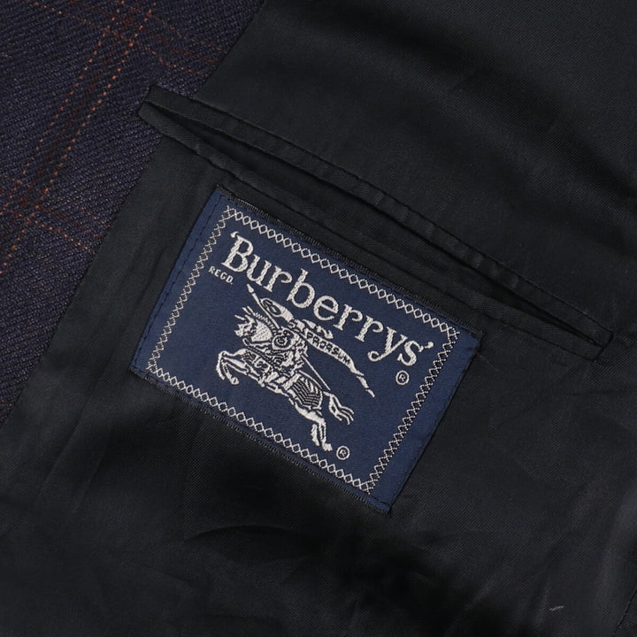 Burberry's Check Pattern Tailored Jacket Men's Size L /evb006765