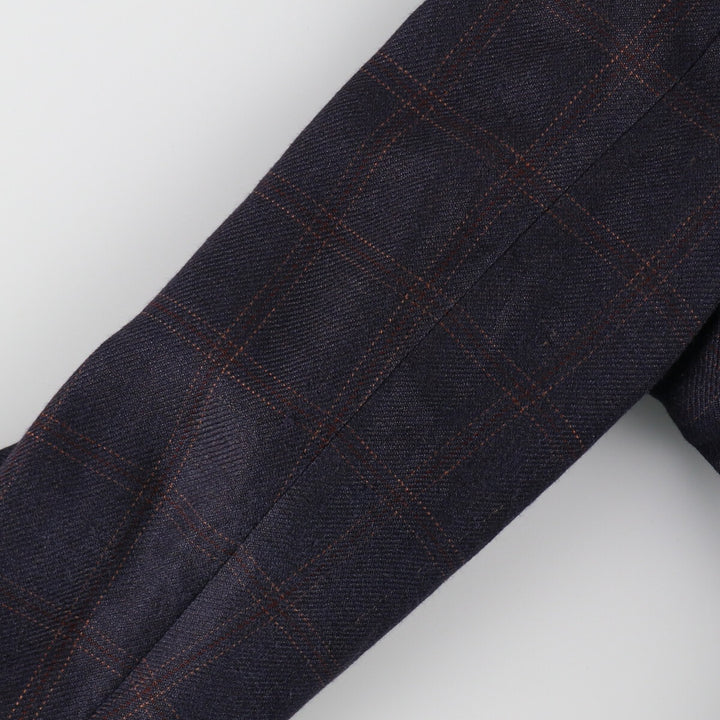 Burberry's Check Pattern Tailored Jacket Men's Size L /evb006765