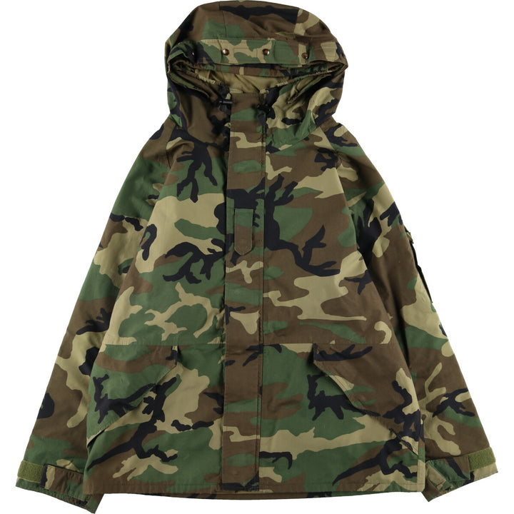 90'S US military genuine camouflage pattern ECWCS 1st GEN late model military Gore-Tex parka made in USA X-LARGE-LONG equivalent to men's XL /evb006795